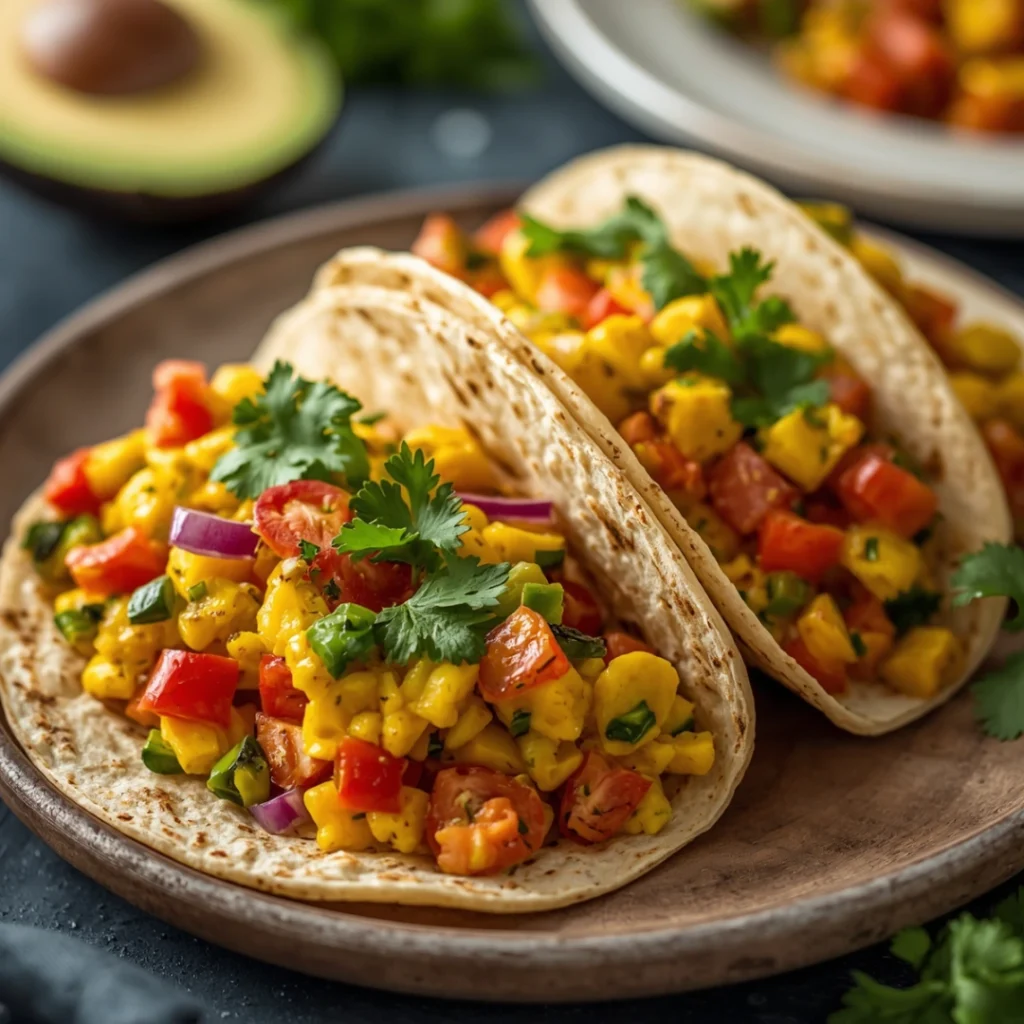 Veggie Scramble Tacos