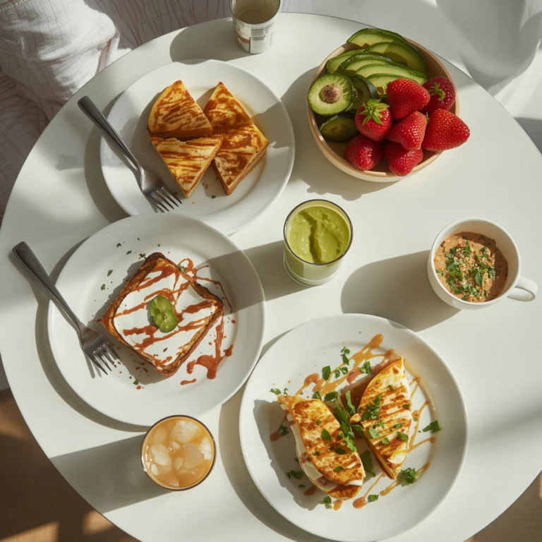 breakfast table featuring quick meals