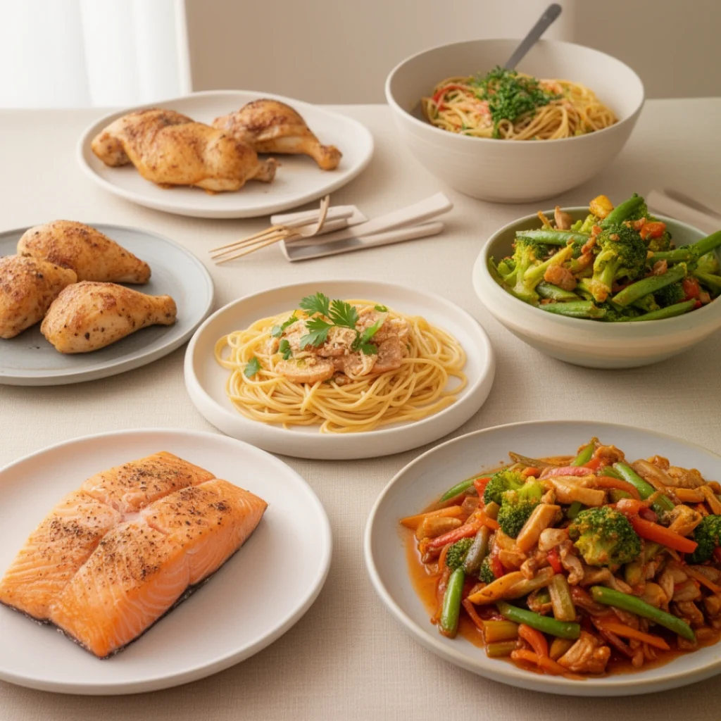 clean dinner table featuring