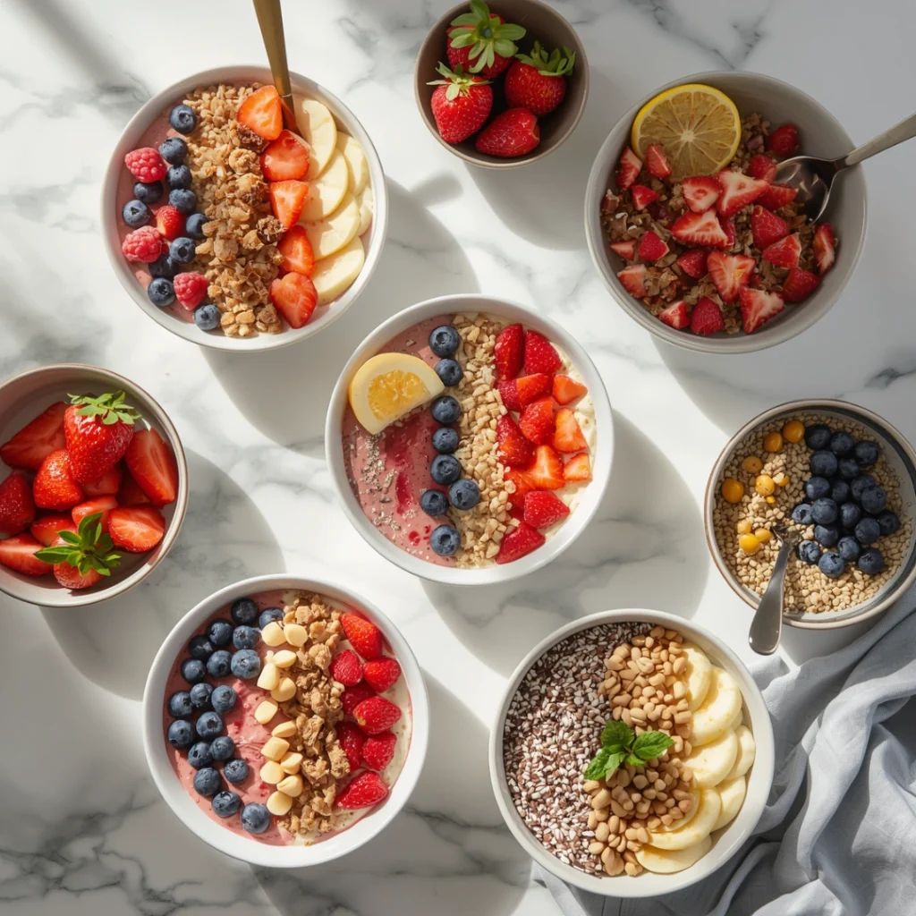healthy breakfast spread