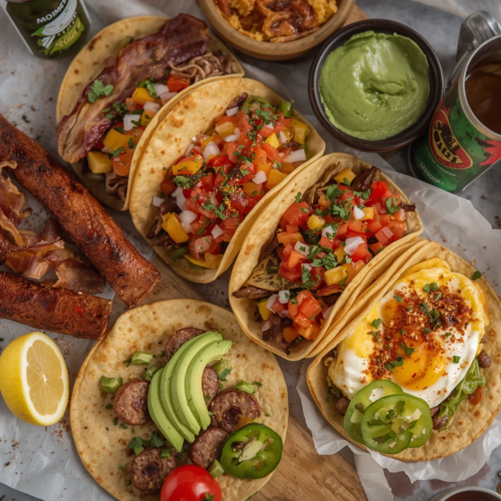 vibrant breakfast taco