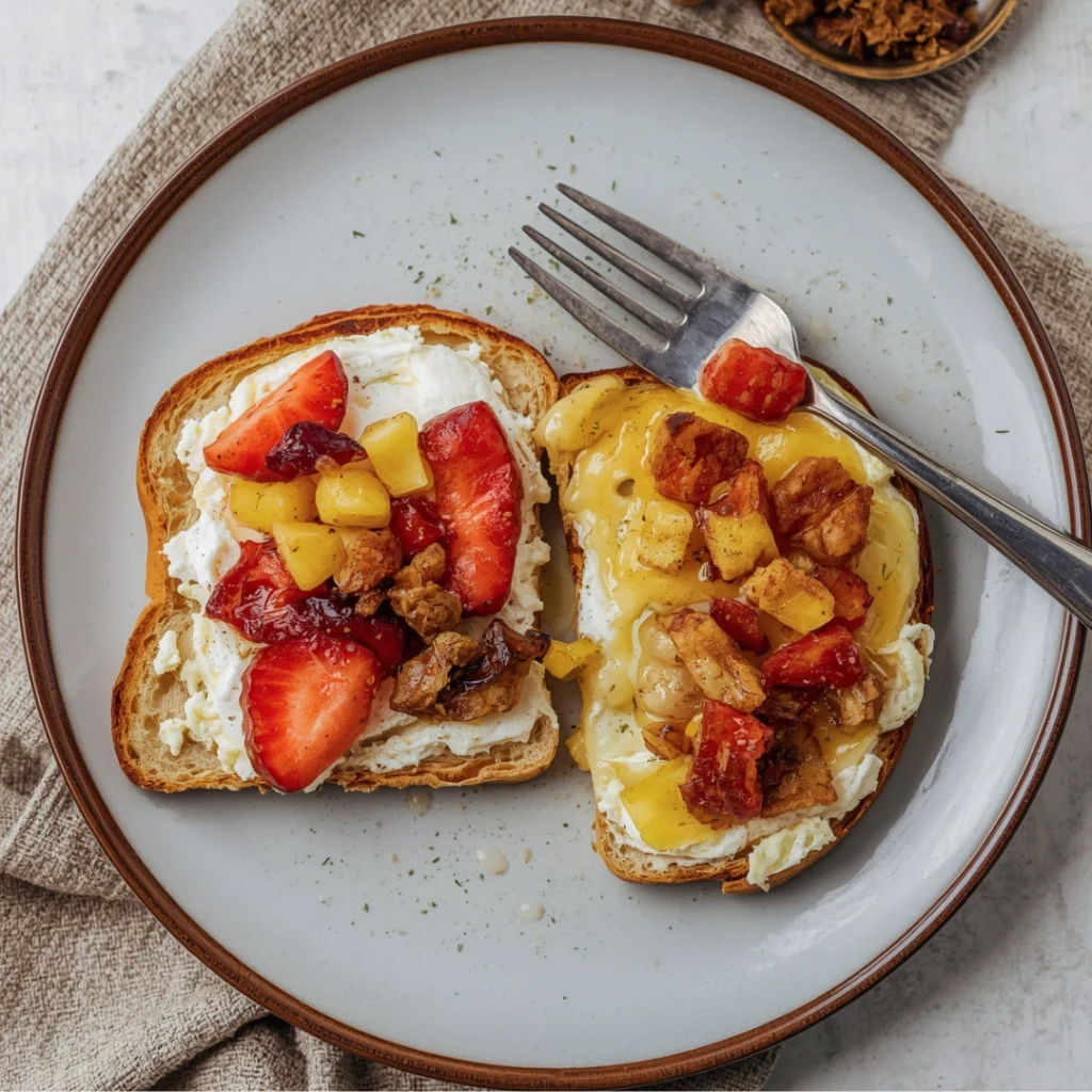 1. Cottage Cheese Toast