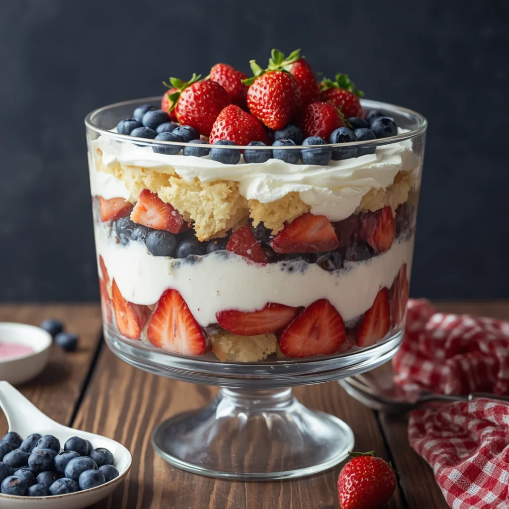 1. Overnight Berry Trifle