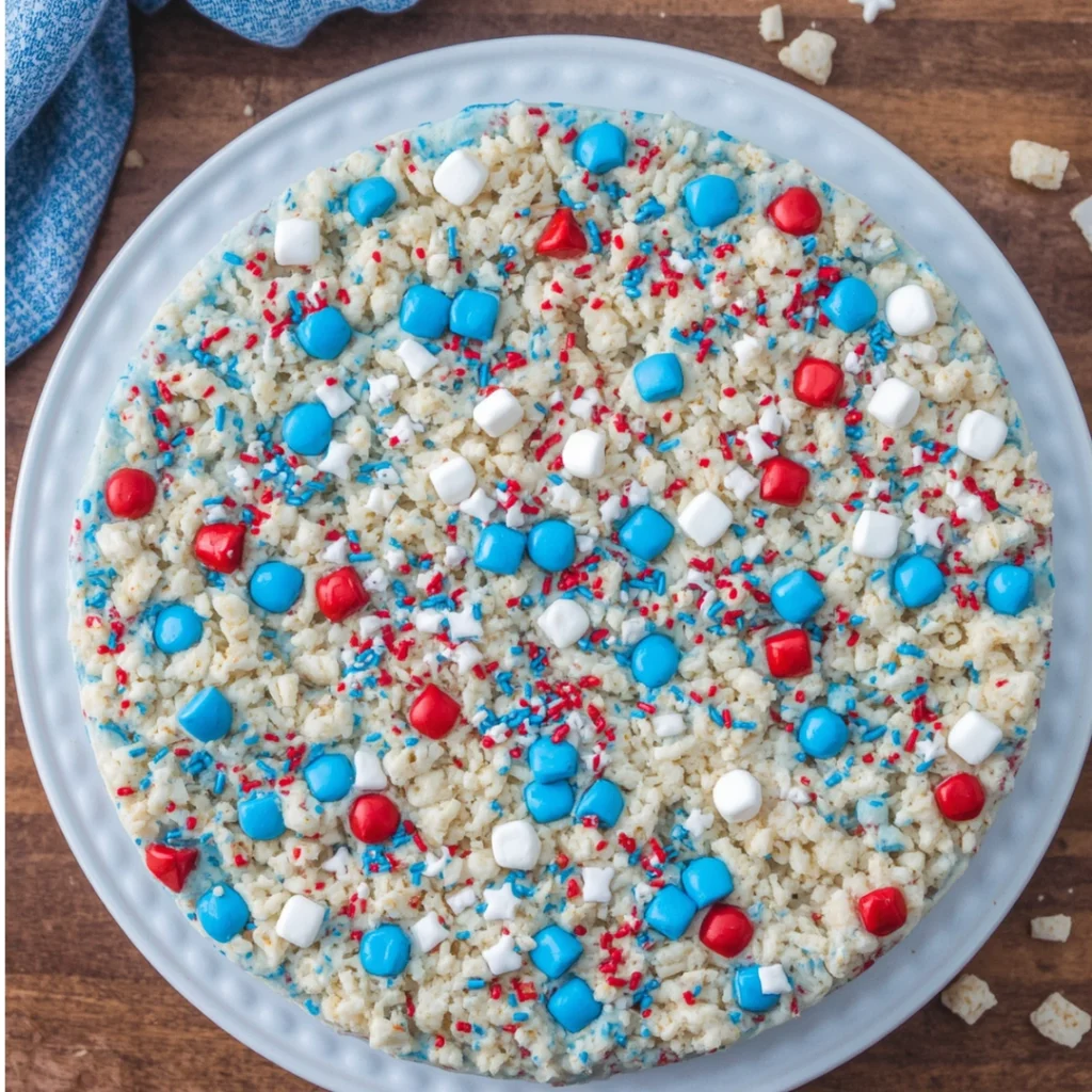 1. Red White Blue Rice Krispie Treats