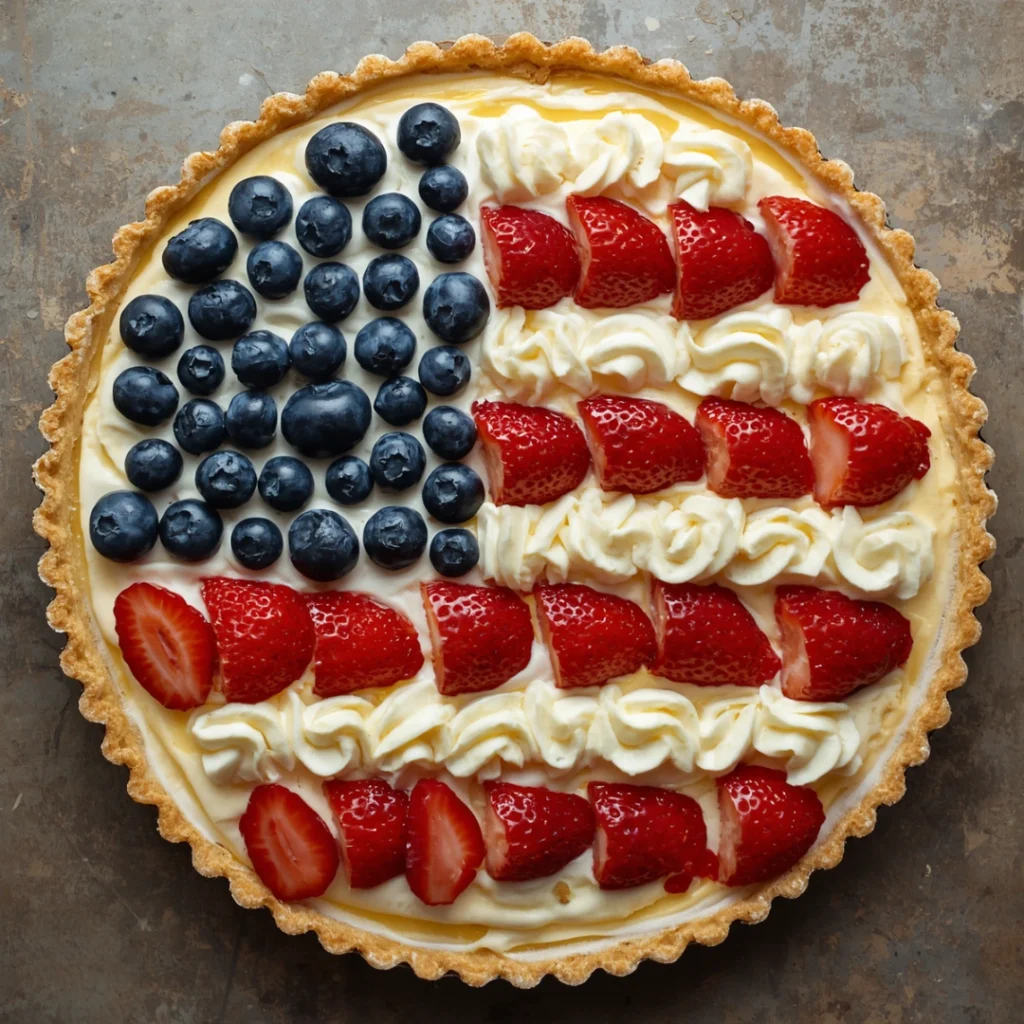 2. Red White Blue Fruit Tart