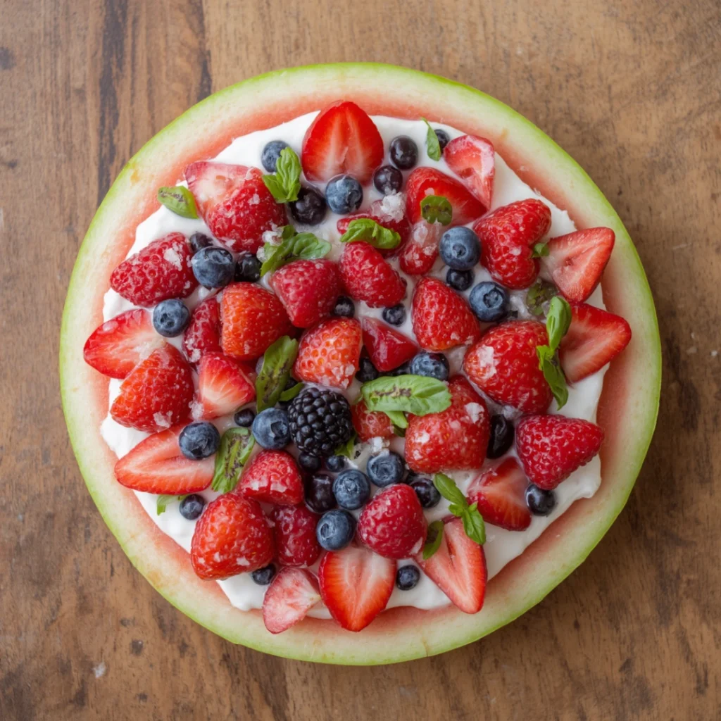 2. Watermelon Fruit Pizza