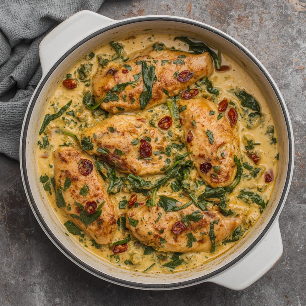 3. Keto Tuscan Chicken