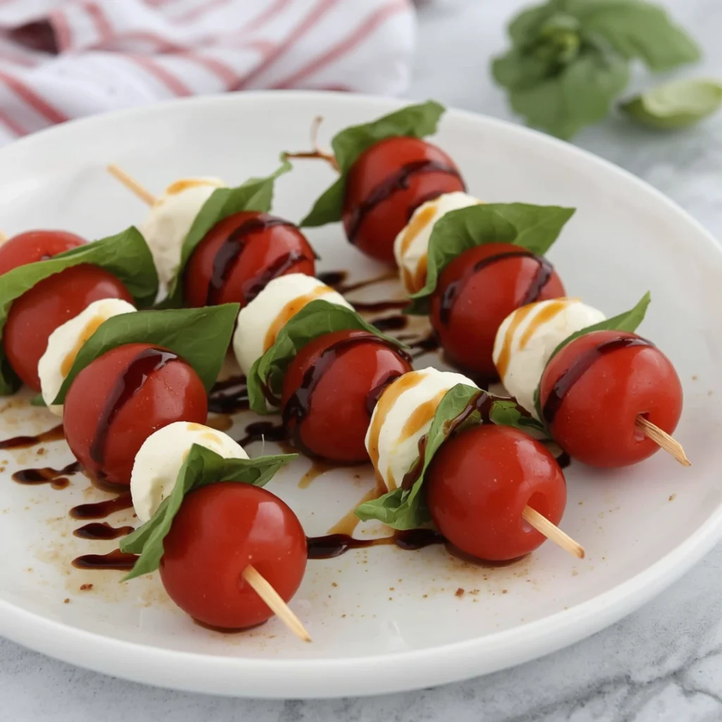3. Mini Caprese Skewers