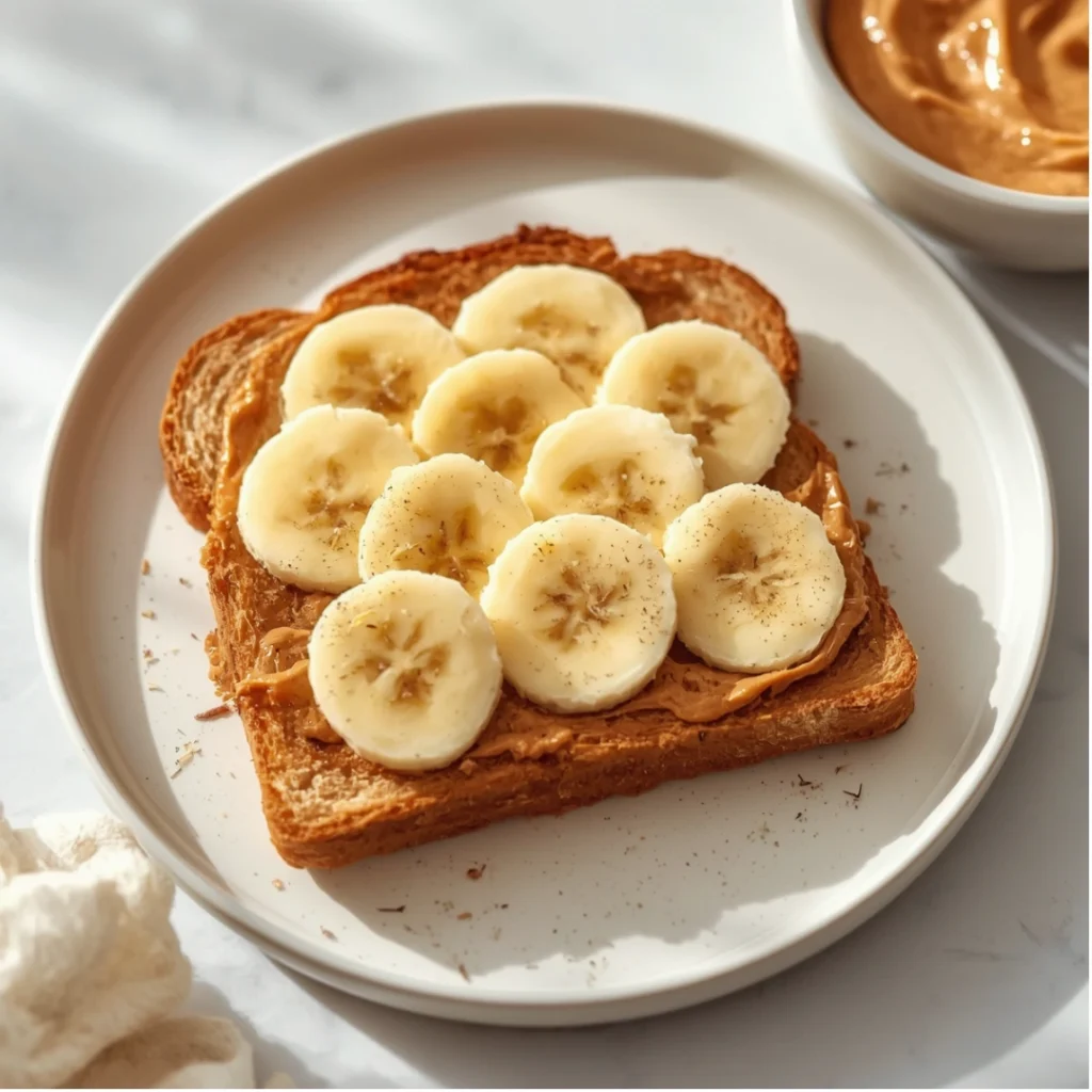 3. Peanut Butter Banana Toast