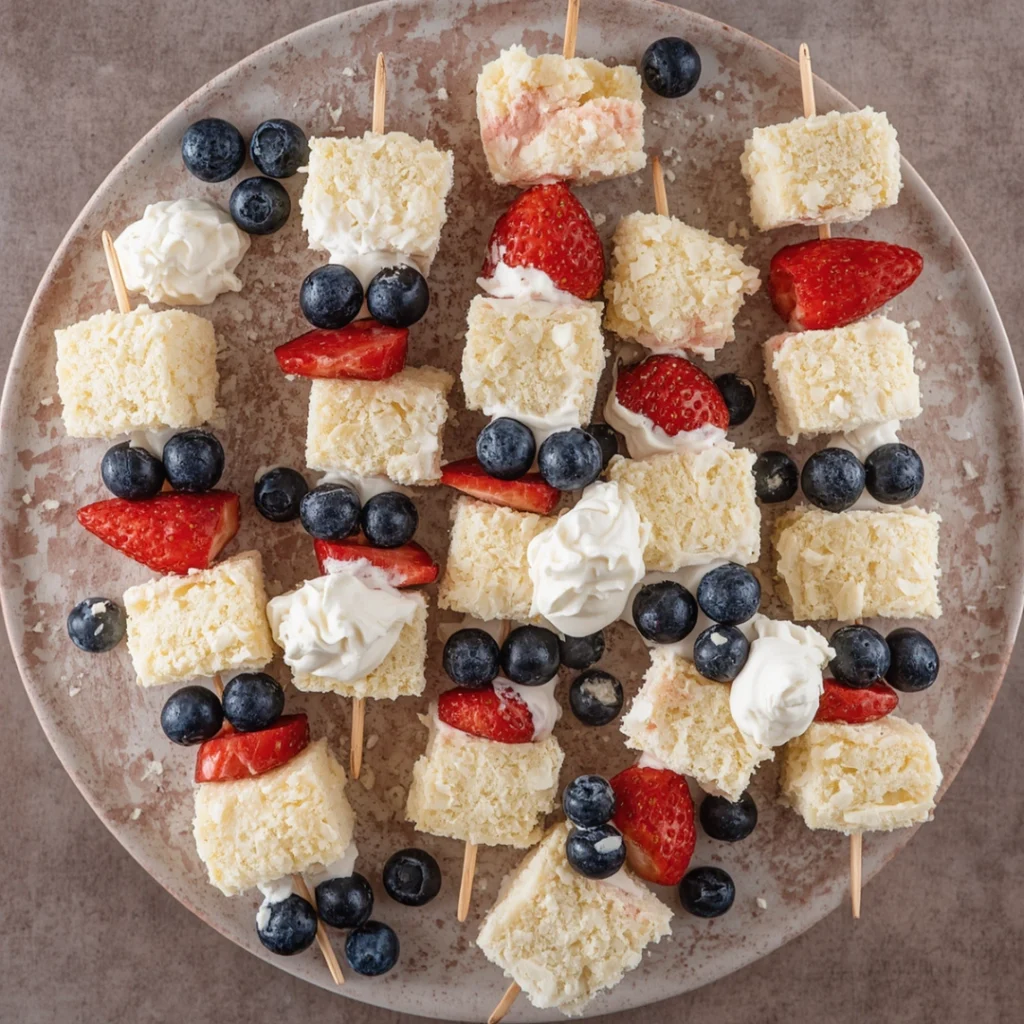 4. Berry Shortcake Skewers