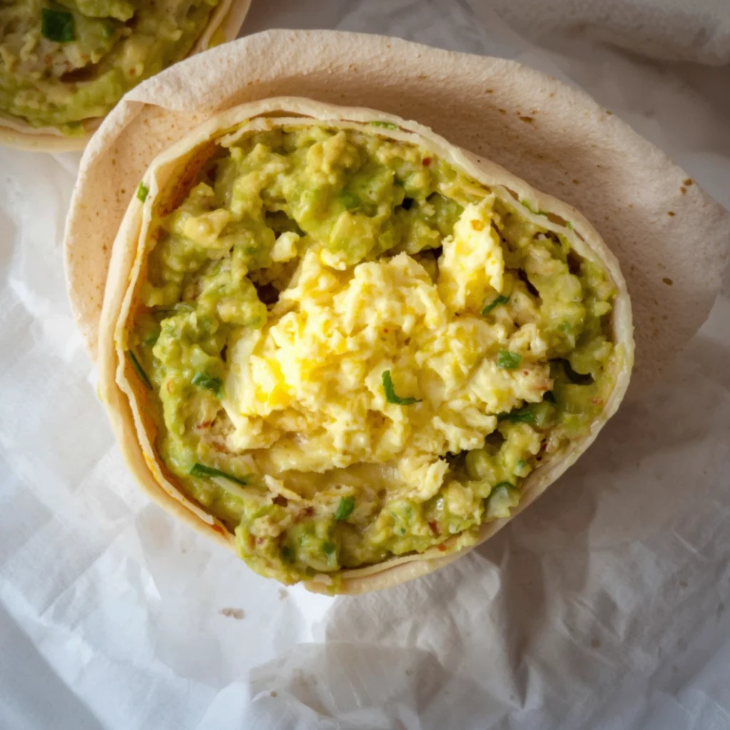 4. Guacamole Egg Wrap
