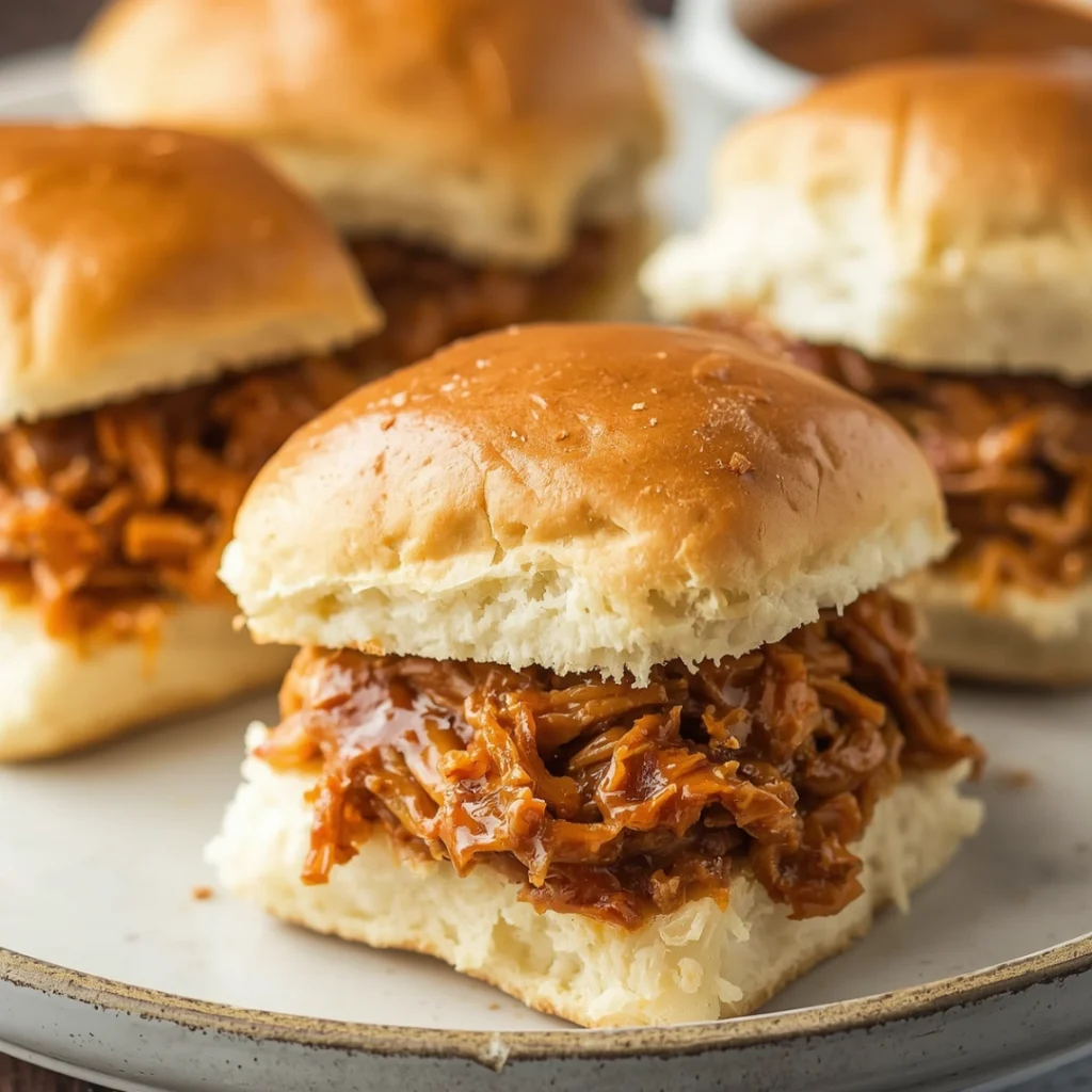 4. Slow Cooker Pulled Chicken Sliders