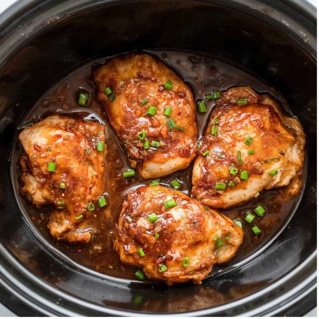 5. Crockpot Teriyaki Chicken Thighs