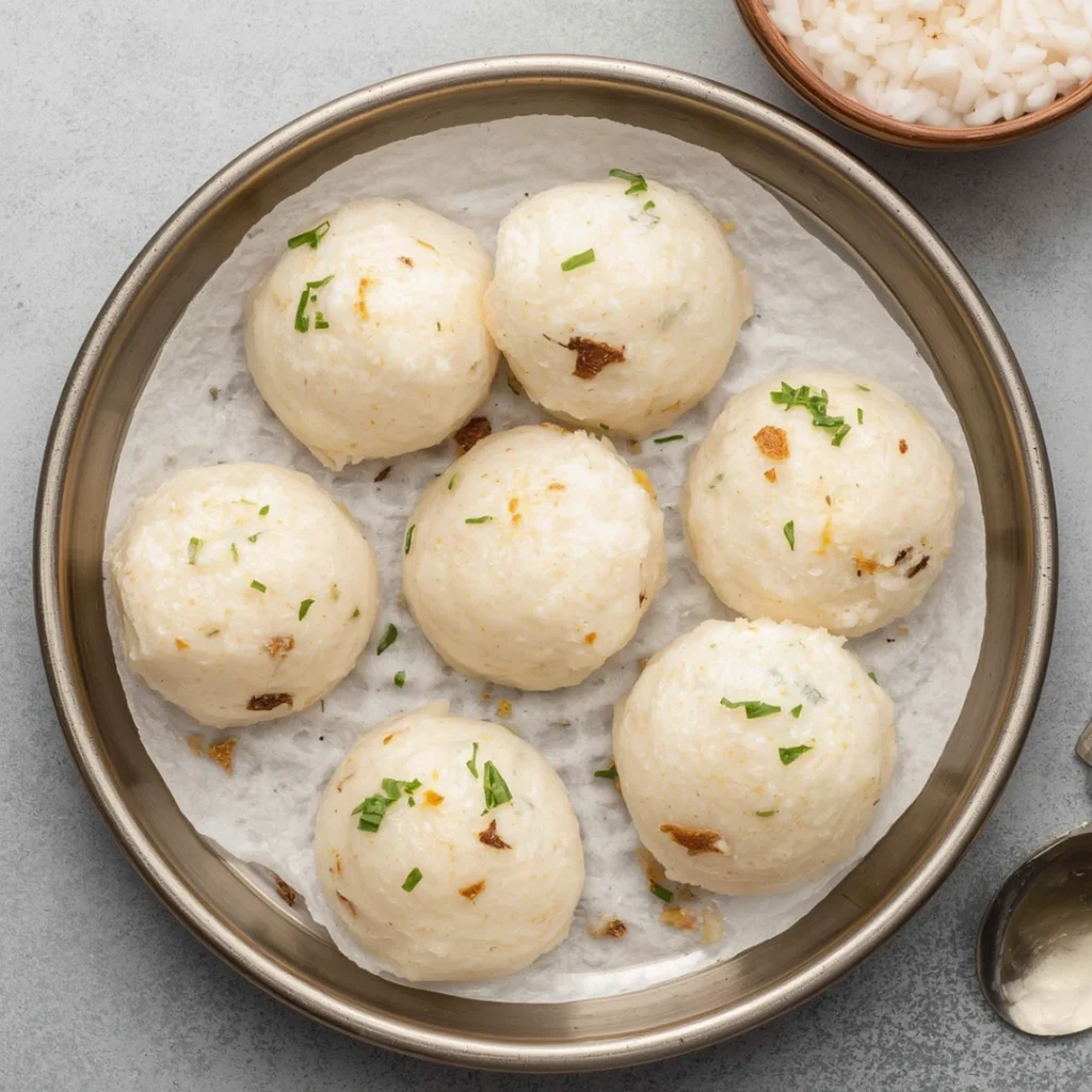 5. Idli with Coconut Chutney