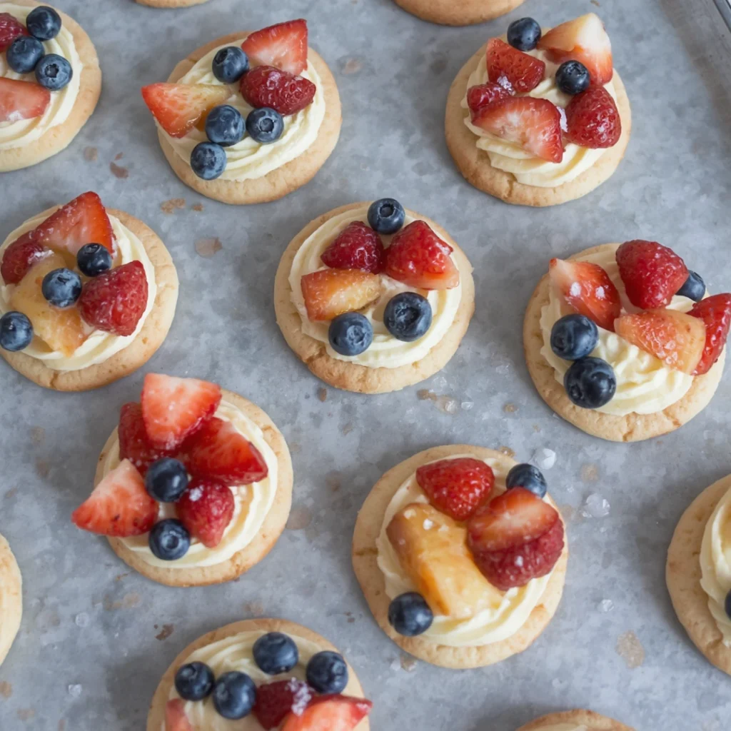 5. Mini Fruit Pizza Cookies