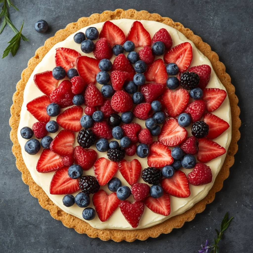 6. Berry Cheesecake Fruit Pizza