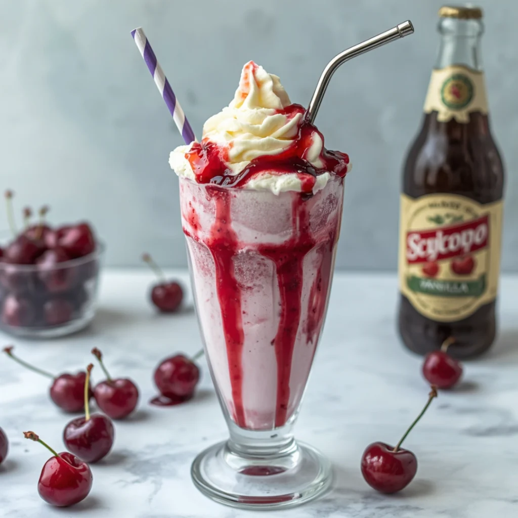 6. Cherry Vanilla Cream Soda Float