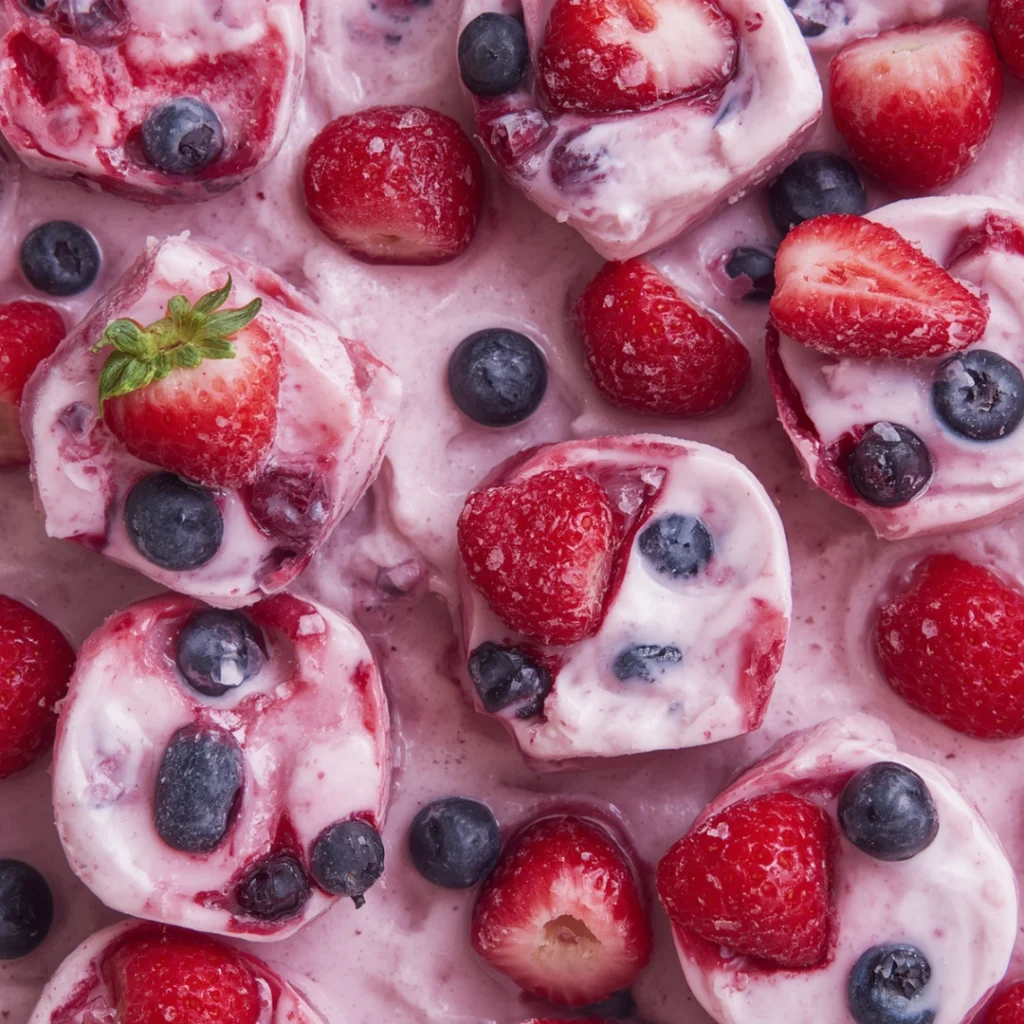 6. Frozen Yogurt Berry Bites