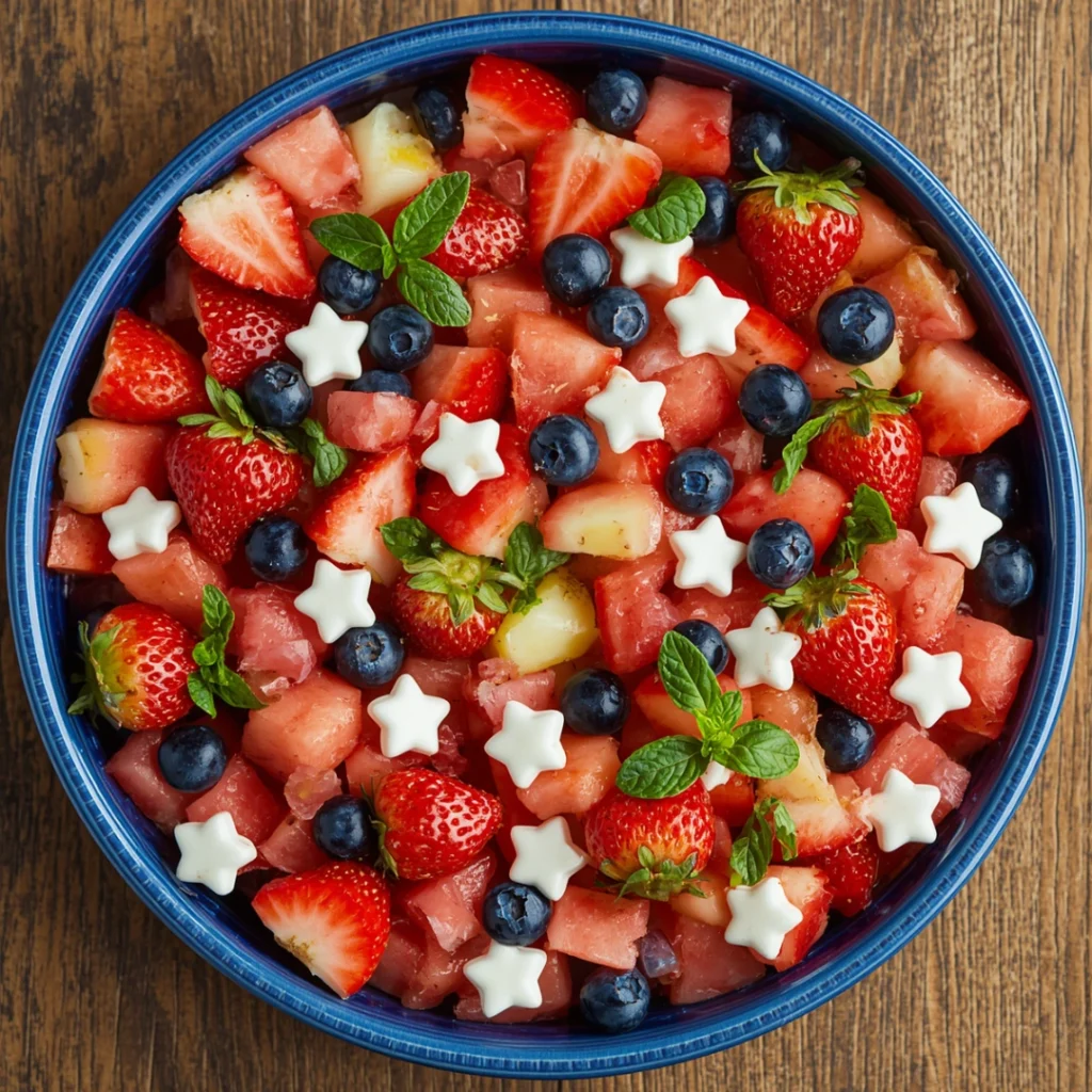 6. Red White Blue Fruit Salad