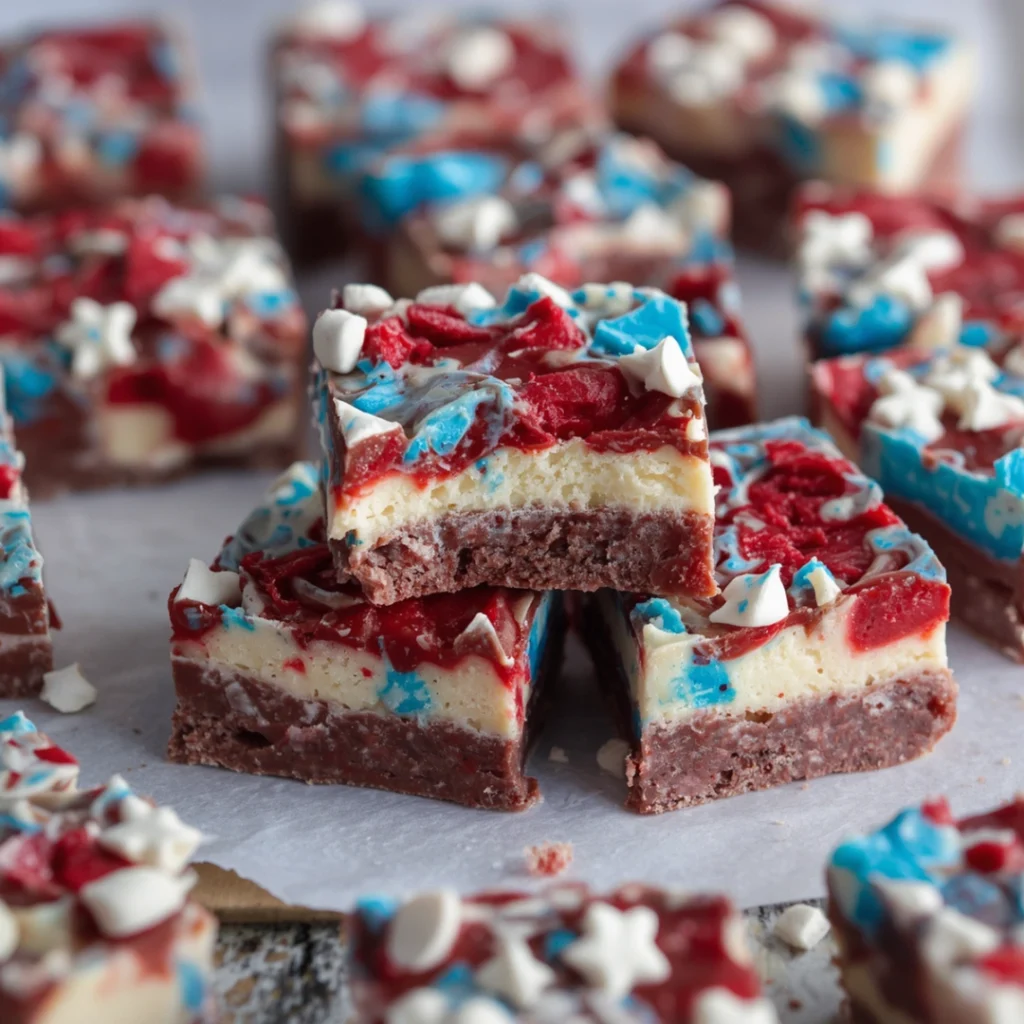 6. Red White Blue Fudge