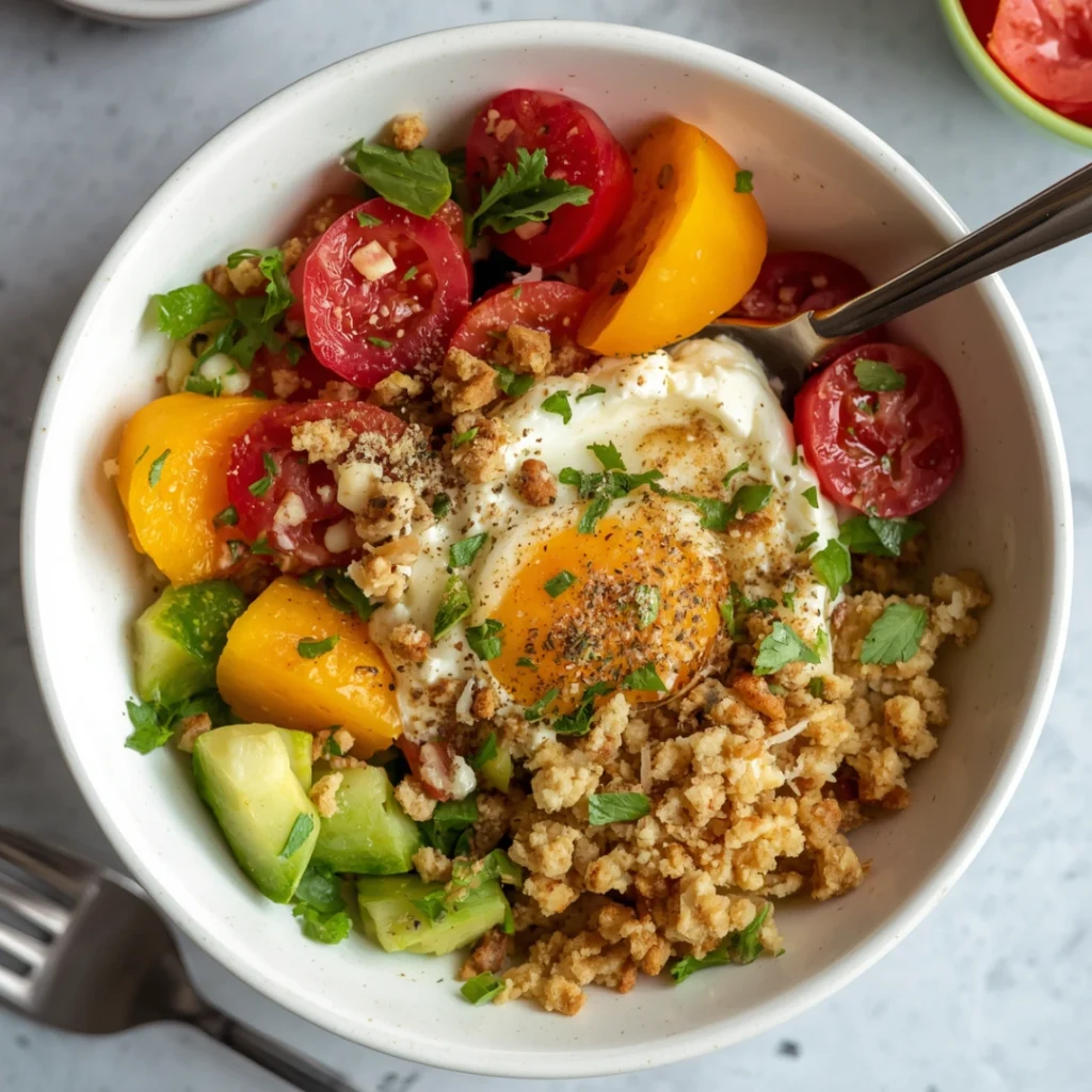 6. Savory Cottage Cheese Bowl 1