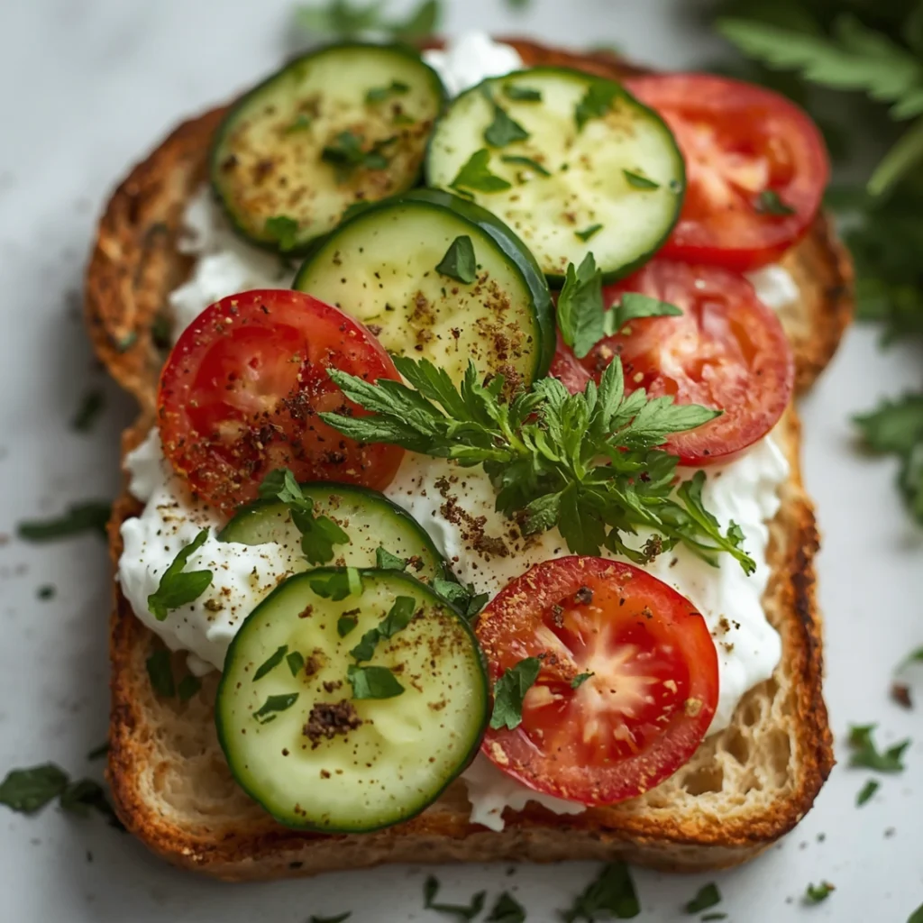 6. Savory Greek Yogurt Toast