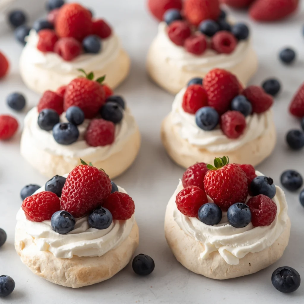 7. Fruit Filled Mini Pavlovas