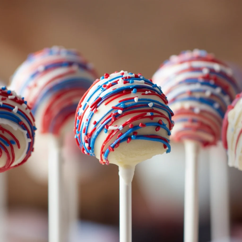7. Patriotic Cake Pops