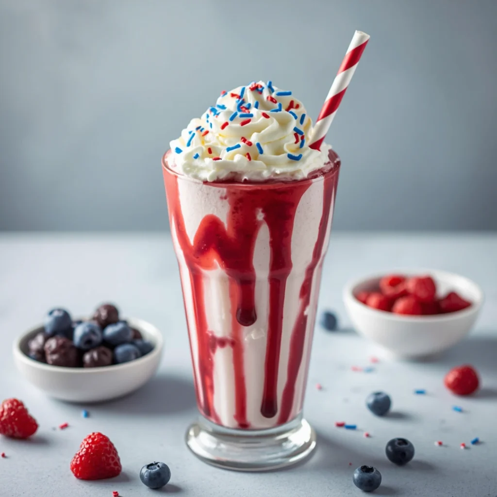 7. Patriotic Milkshake
