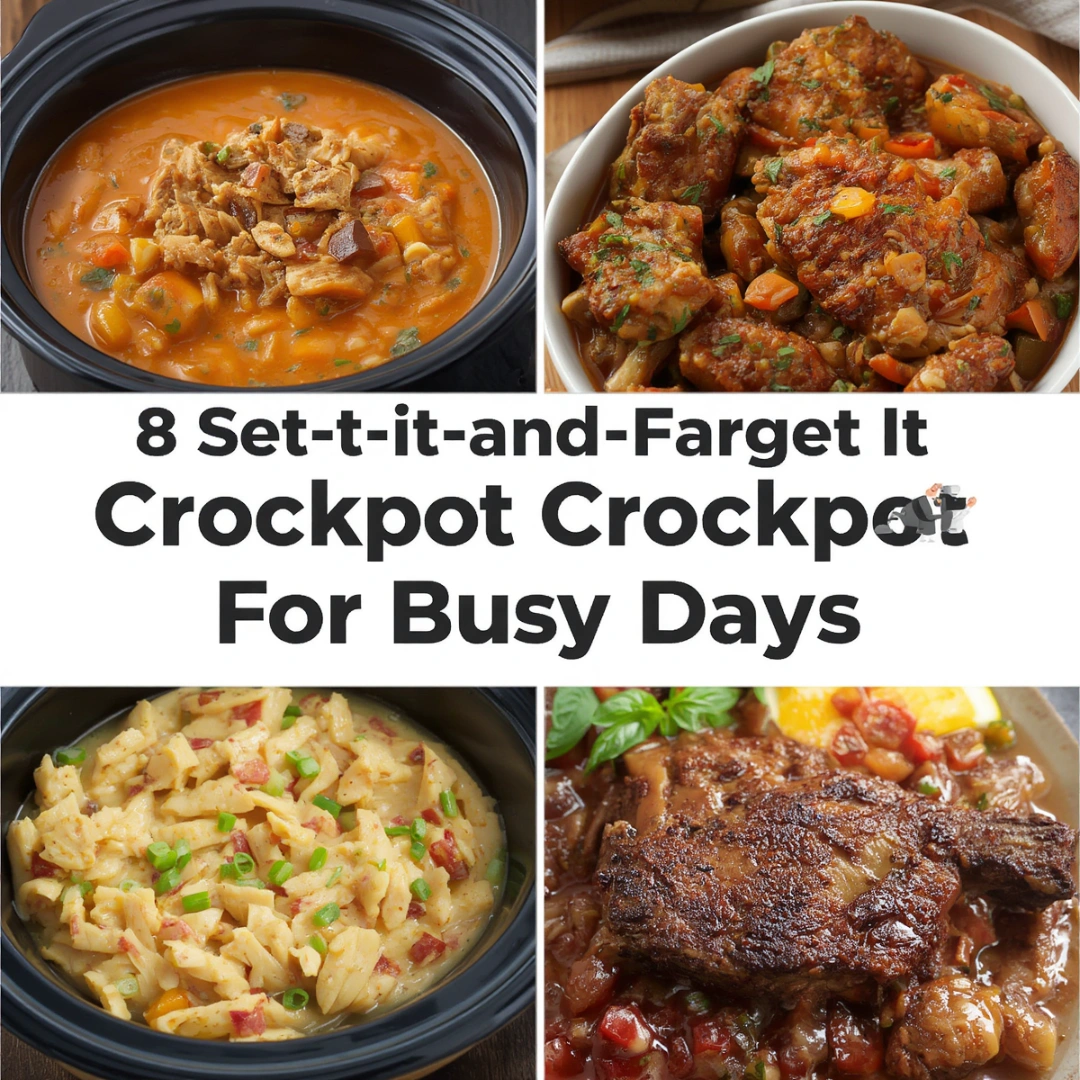 8 Set-It-and-Forget-It Crockpot Recipes for Busy Days