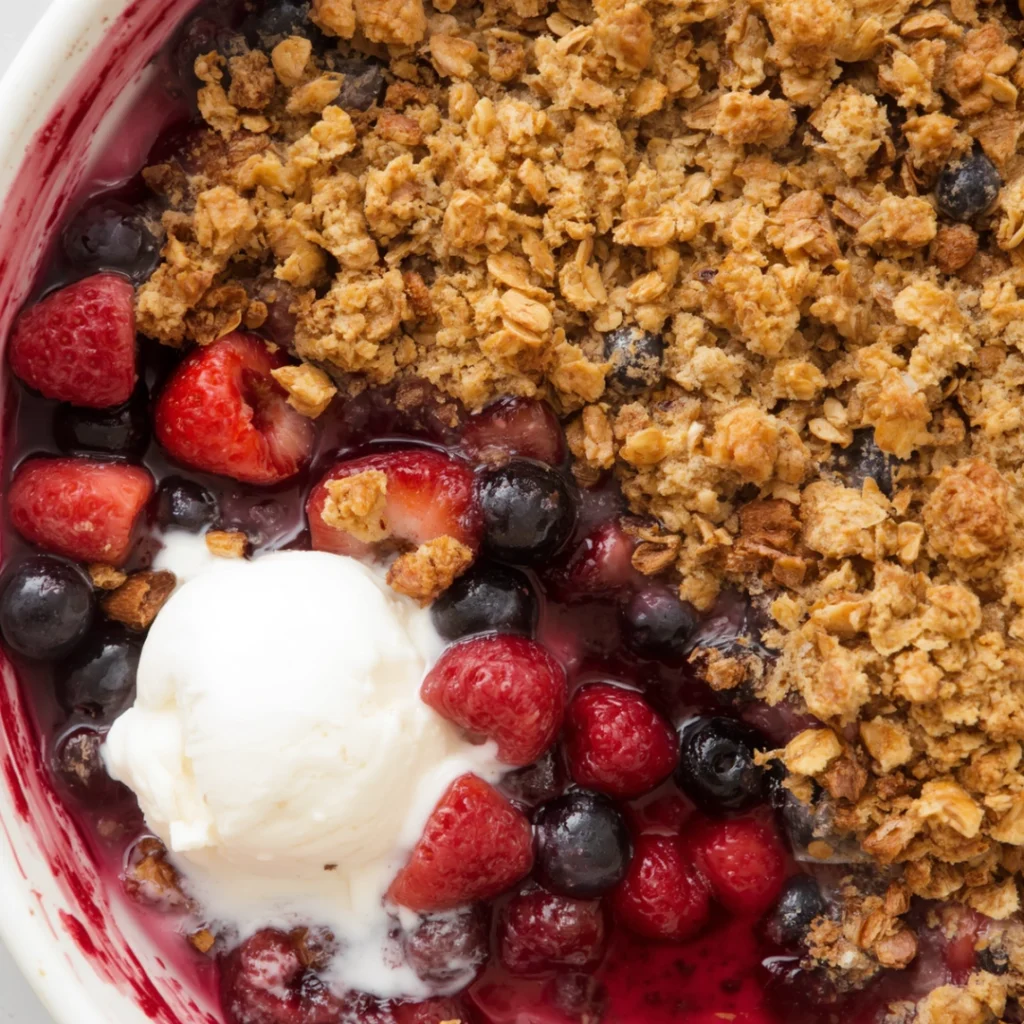 8. Mixed Berry Crisp