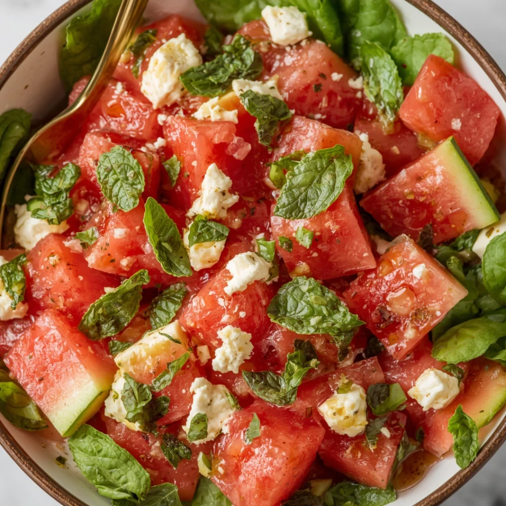 8. Watermelon Feta Salad