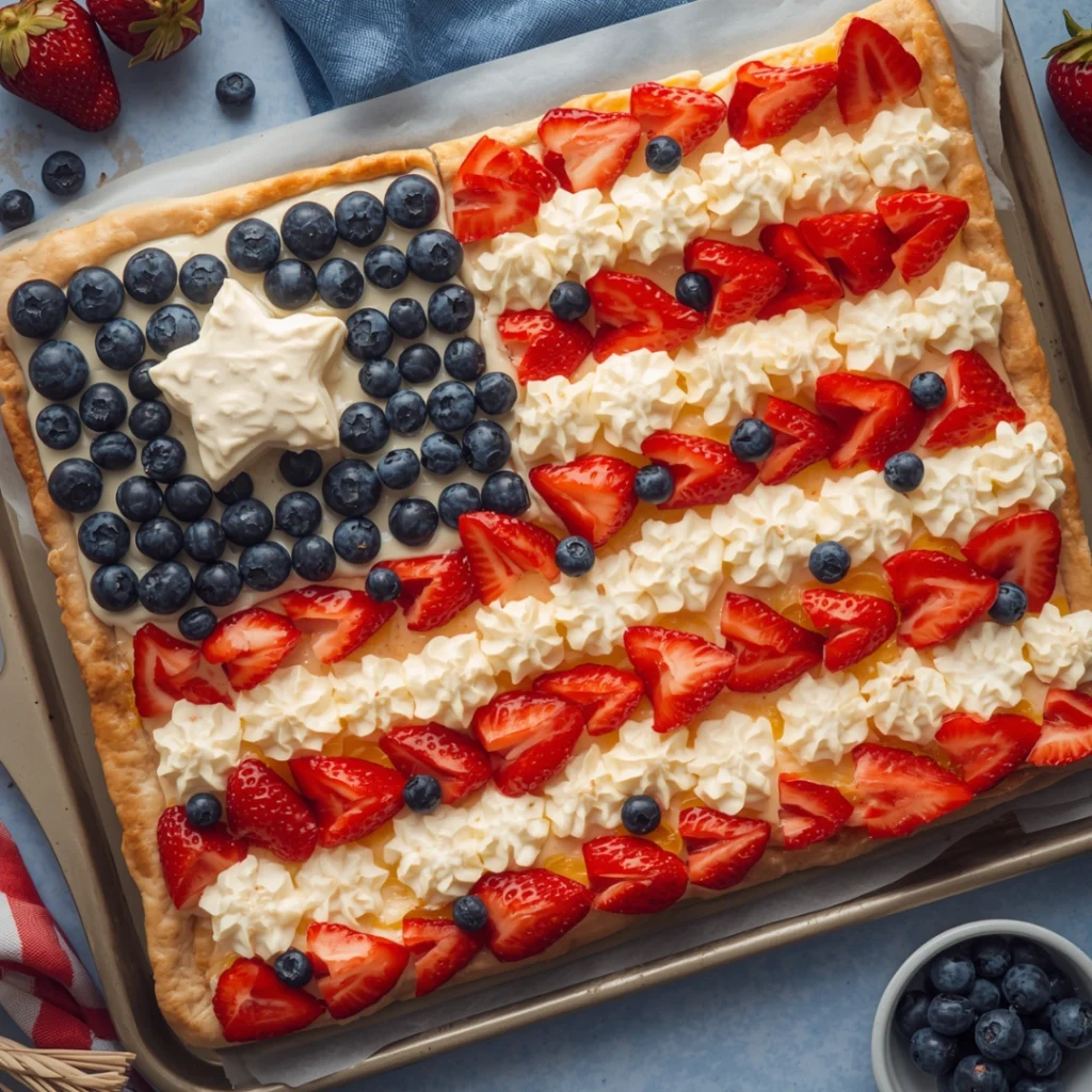 American Flag Fruit Pizza