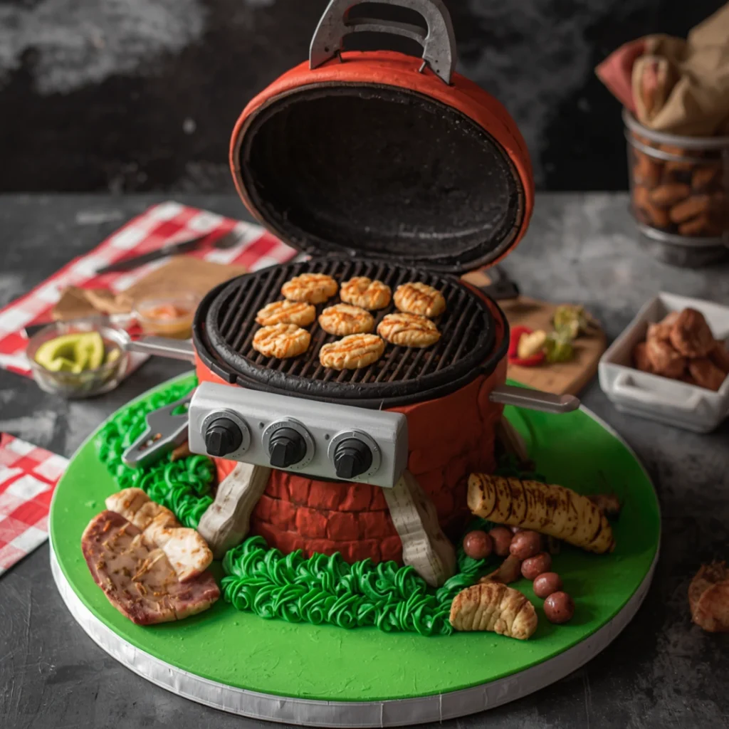 BBQ Grill Themed Cake