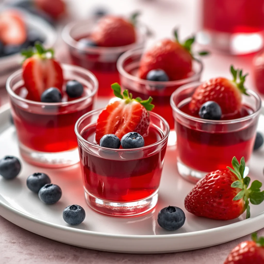 Berry Vodka Jello Shots