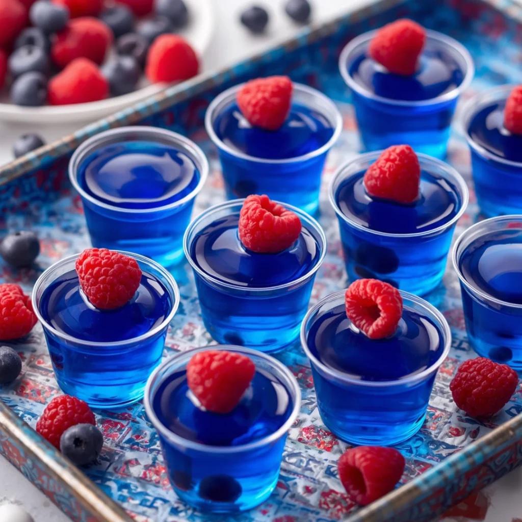 Blue Raspberry Jello Shots