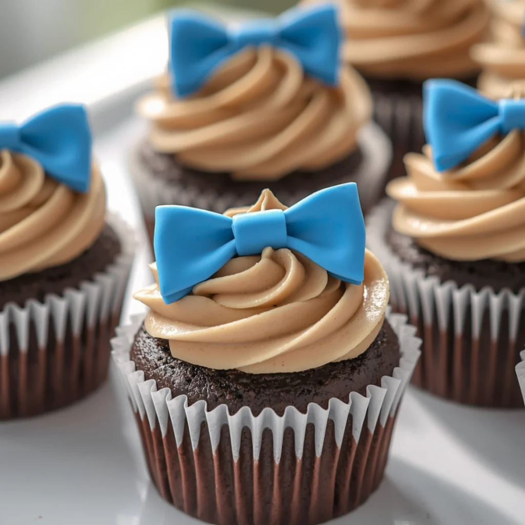 Bow Tie Cupcakes
