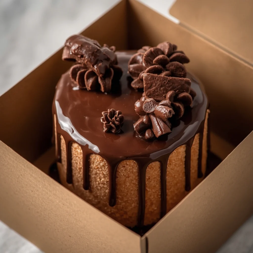 Chocolate Drip Lunch Box Cake