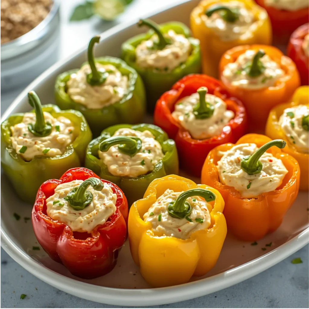 Cream Cheese Stuffed Mini Peppers
