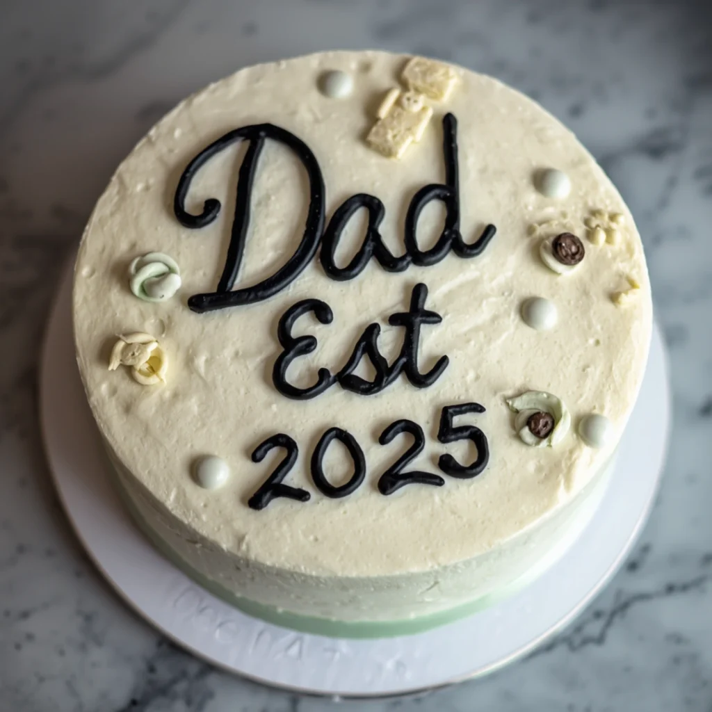 Dad Est. 2025 Cake