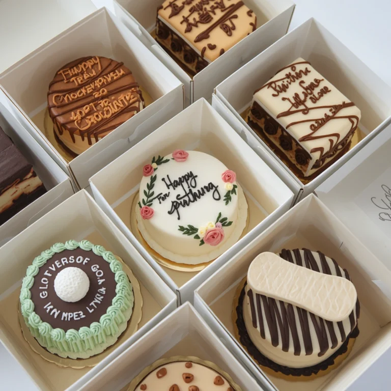 Father's Day lunch box cakes