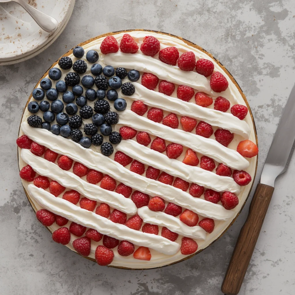 Flag Cheesecake Dessert