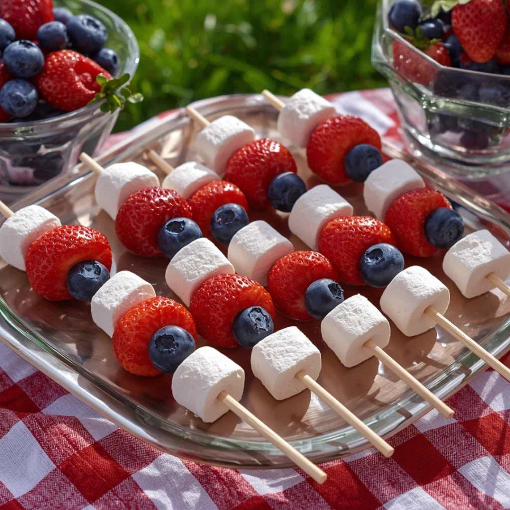 Fourth of July Fruit Kabobs