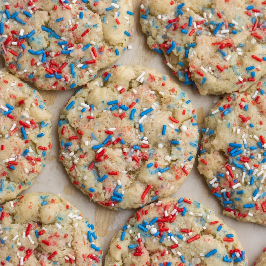 Funfetti Fourth of July Cookies