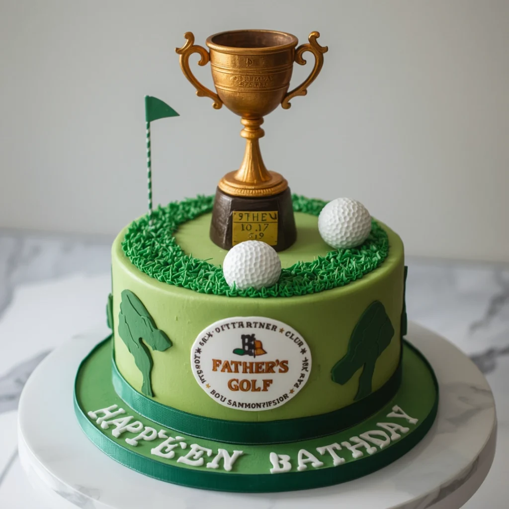 Golf Trophy Cake