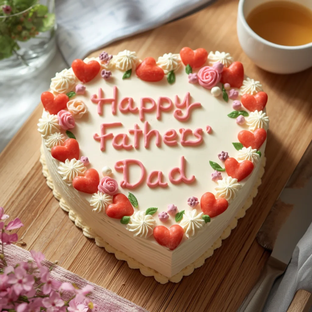 Heart Bento Cake for Dad