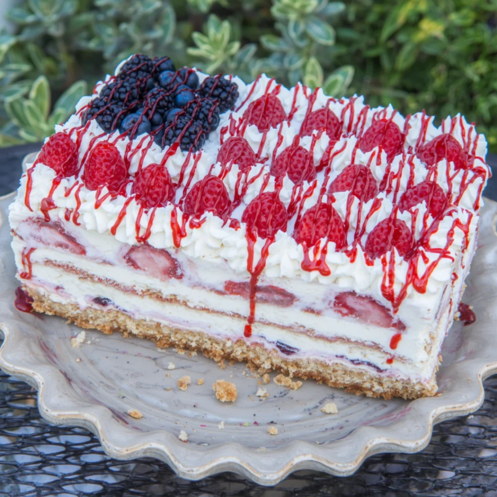 Ice Cream Flag Cake
