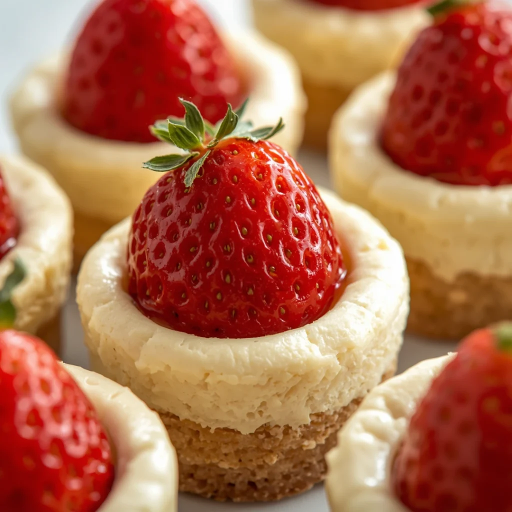 Mini Strawberry Cheesecakes