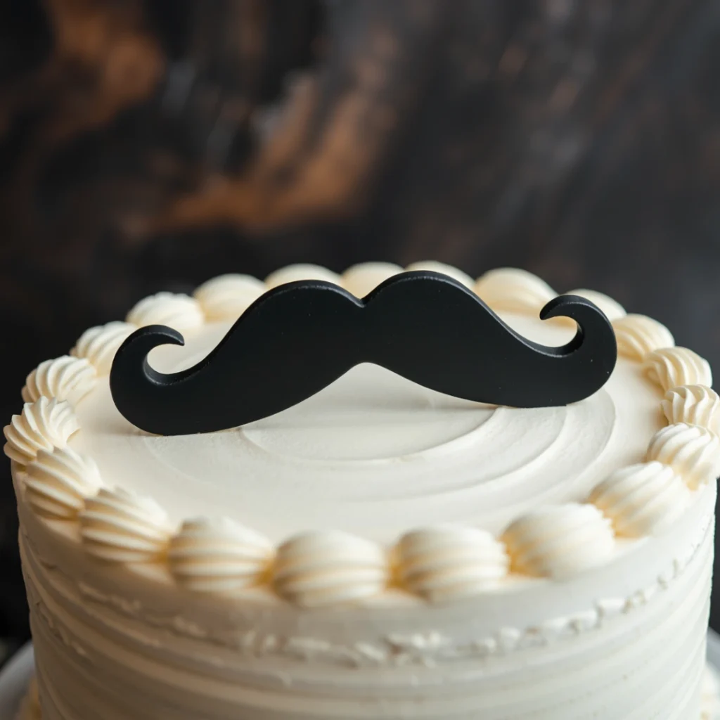Mustache Topper Cake
