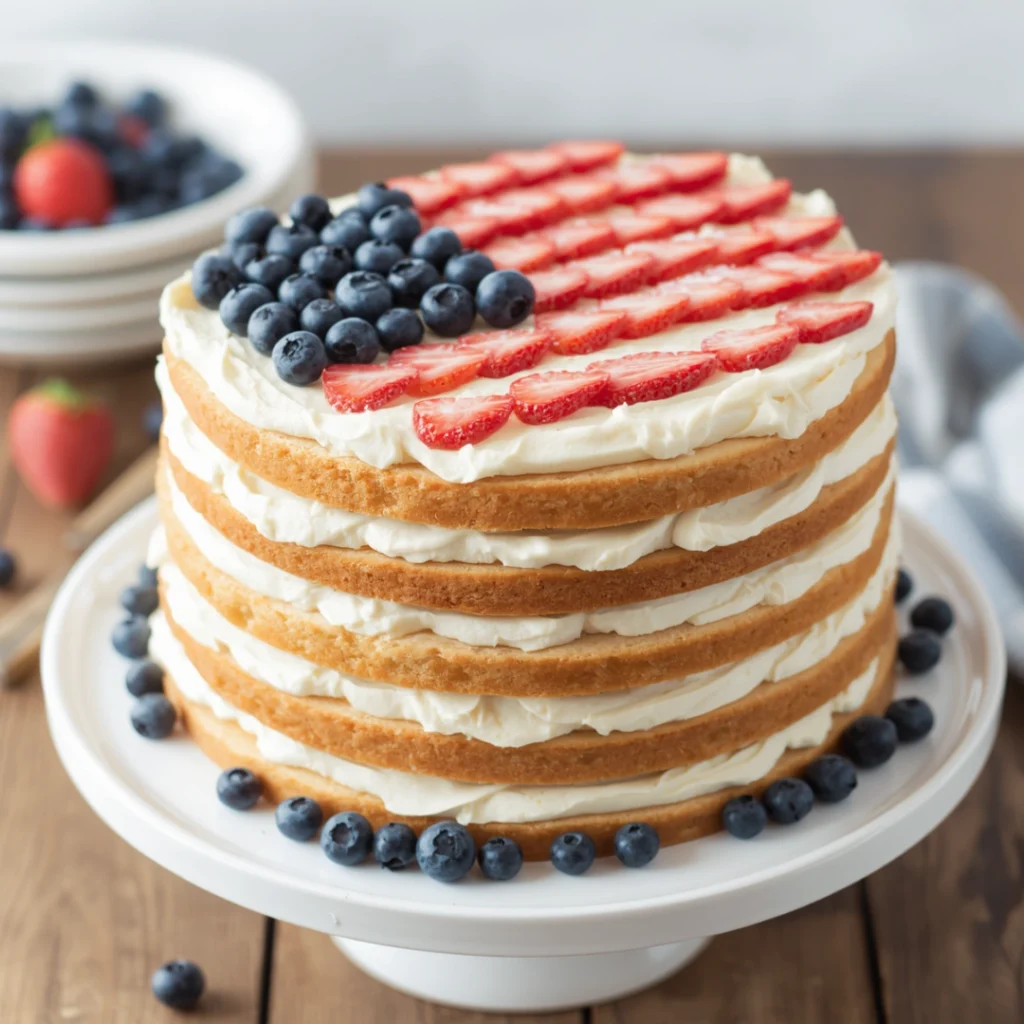 Naked Flag Layer Cake